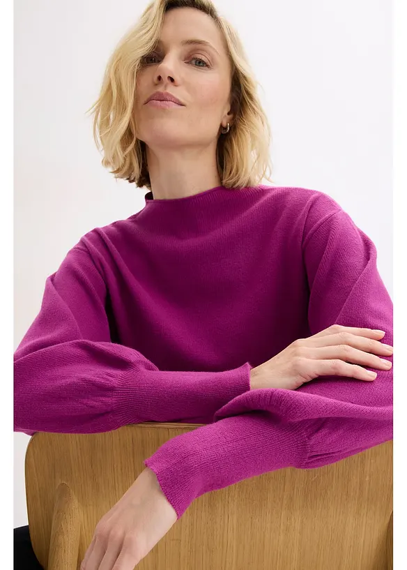 Maglione oversize in misto viscosa, bonprix