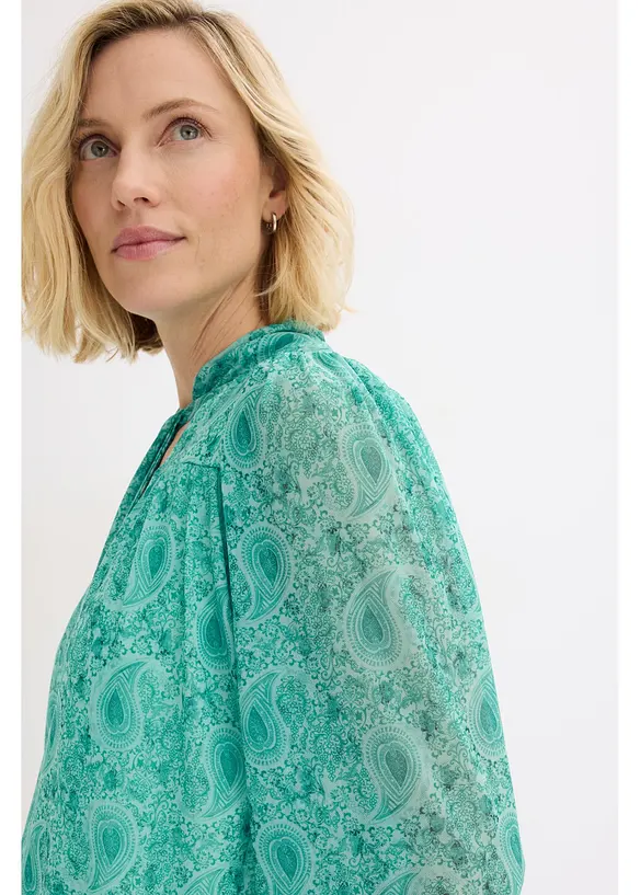 Maglia a maniche lunghe in mesh delicato, bonprix