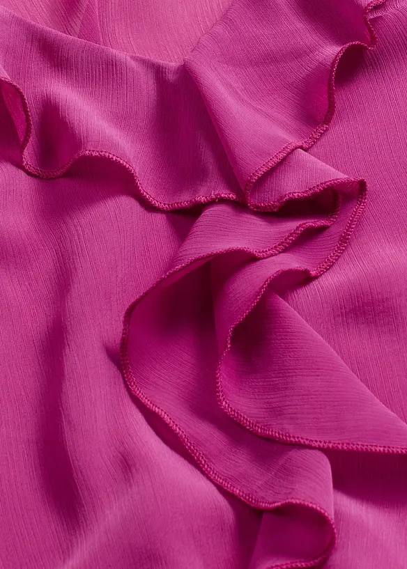 Blusa con volant, bonprix