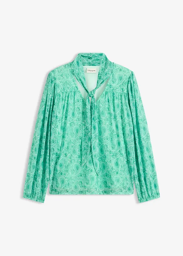 Maglia a maniche lunghe in mesh delicato, bonprix