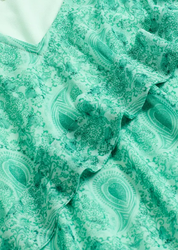 Maglia a maniche lunghe in mesh delicato, bonprix