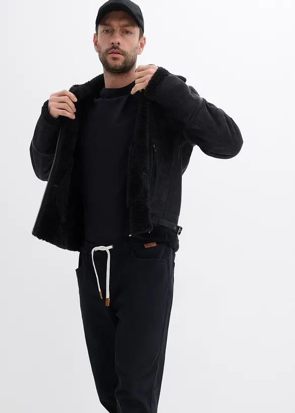 Pantaloni con elastico in vita straight, regular fit, bonprix