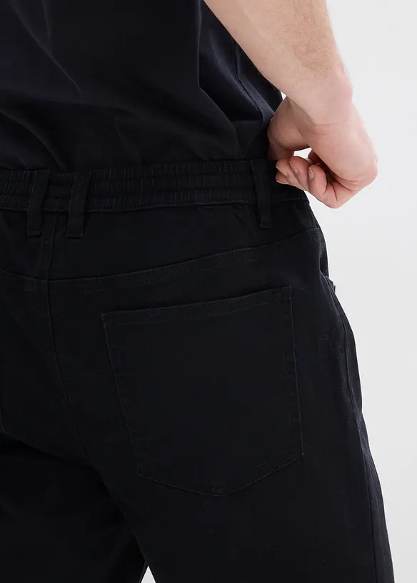 Pantaloni con elastico in vita straight, regular fit, bonprix