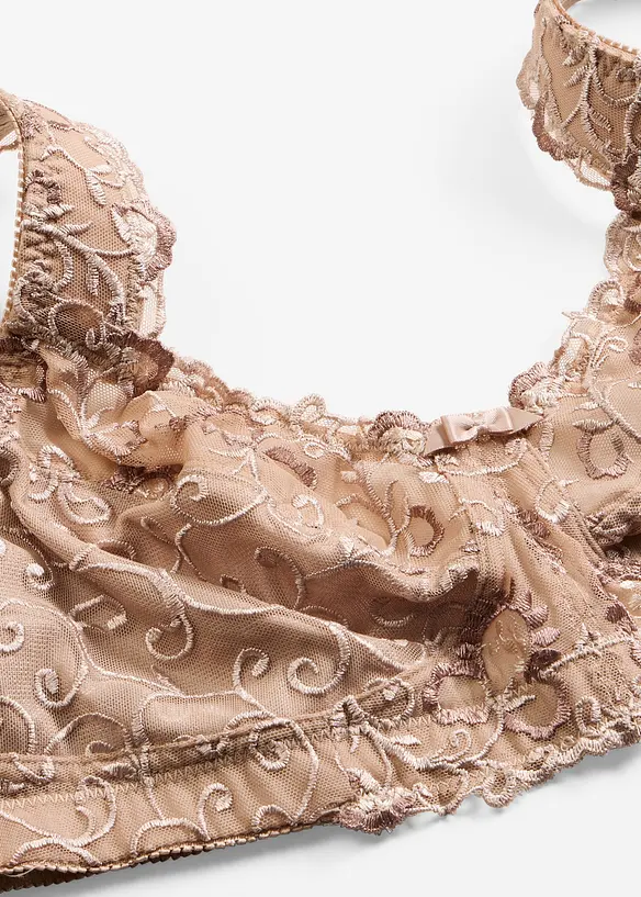 Reggiseno contenitivo senza ferretto con spalline imbottite, bonprix