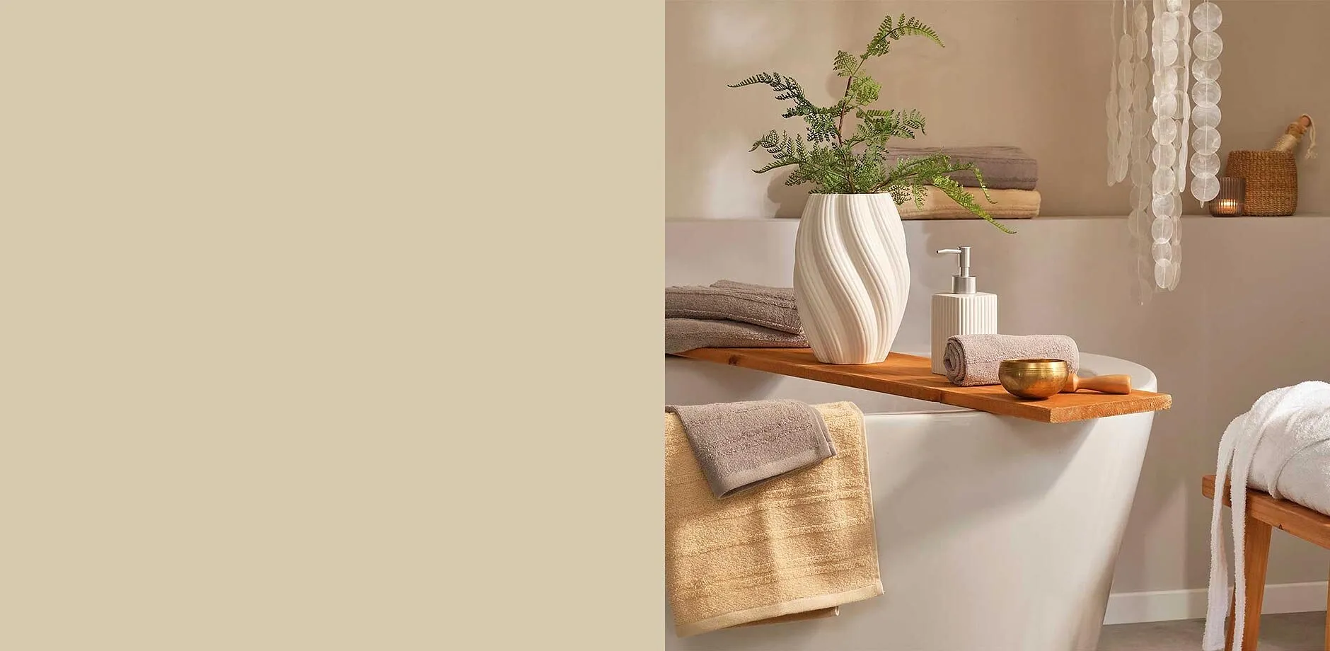 Oasi di benessere in bagno.