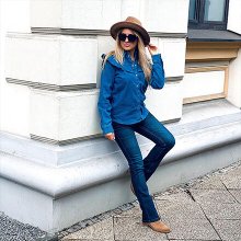 Donna - Mom jeans con Positive Denim #1 Fabric - Azzurro denim used
