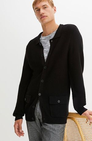 Uomo - Cardigan - Nero