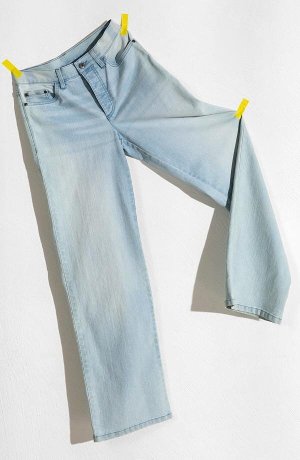 Donna - Jeans larghi - Blu ghiaccio denim
