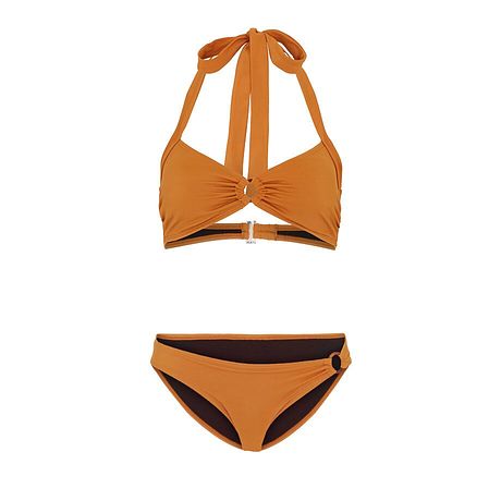 Donna - Reggiseno per bikini in poliammide riciclata - Marrone