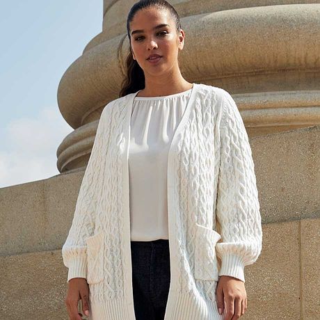 Donna - Taglie forti - Abbigliamento - Maglioni & cardigan - Cardigan