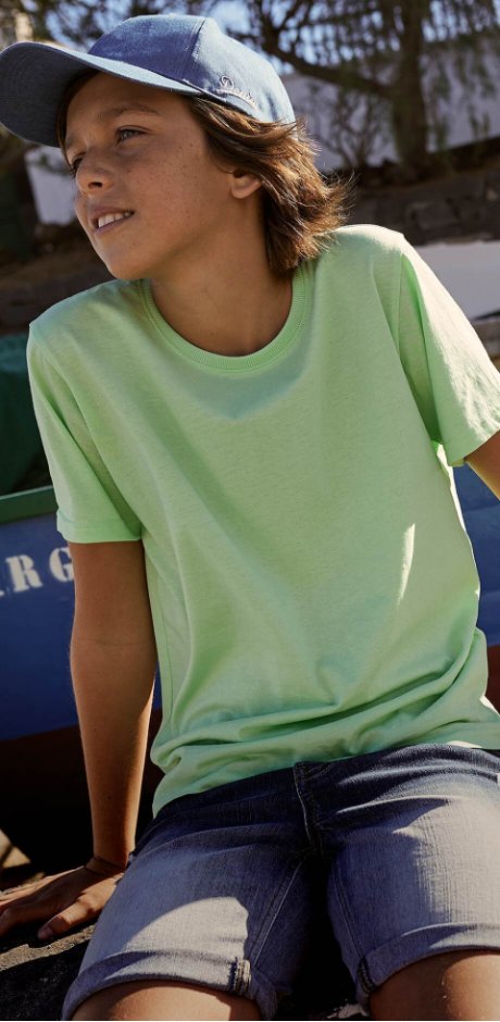Bambini - T-shirt (pacco da 2) - Verde menta chiaro + violetto scuro