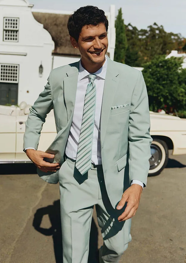 Heisenberg_FutureUse - Completo giacca e pantaloni, regular fit - Verde fum&eacute;