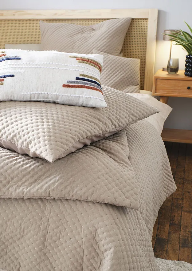 Casa & Giardino - Copricuscino in velluto (pacco da 2) - Marrone chiaro