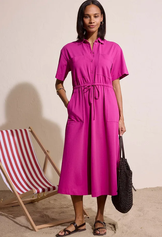 Heisenberg_FutureUse - Abito in jersey di cotone elasticizzato - Fucsia