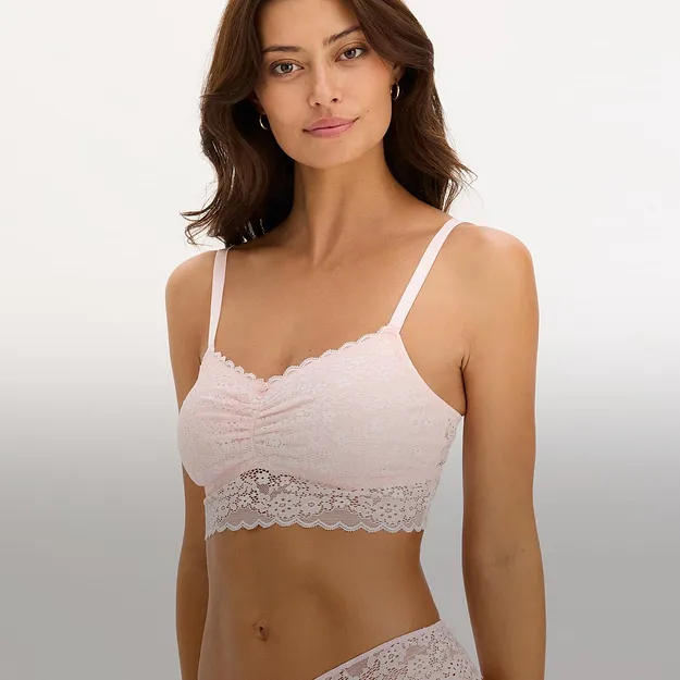 Bralette nera con spalline sottili