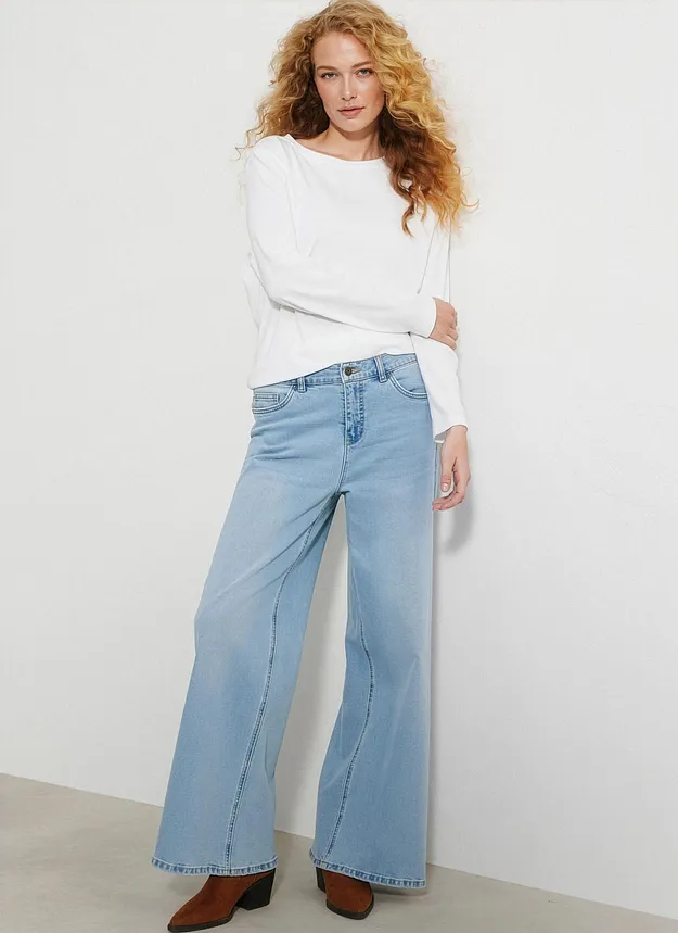Donna - Abbigliamento - Jeans - Jeans wide leg