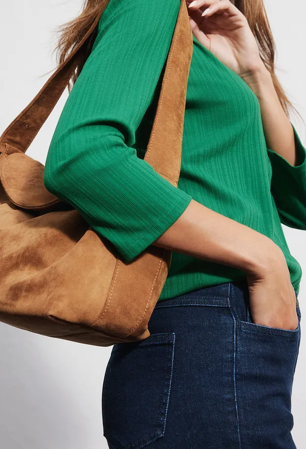 Di tendenza - Maglia in misto modal morbido - Verde intenso