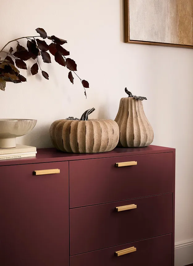 Casa & Giardino - Soprammobili a forma di zucca (set da 2) - Colore naturale