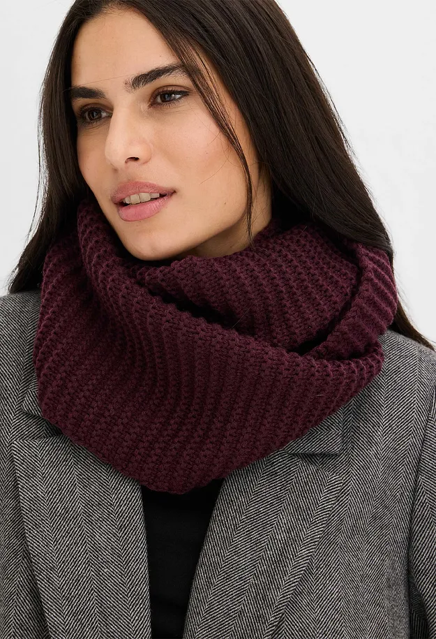Di tendenza - Sciarpa ad anello in maglia - Bordeaux
