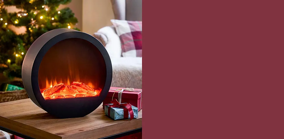 Accogliente atmosfera natalizia con luci decorative a LED.