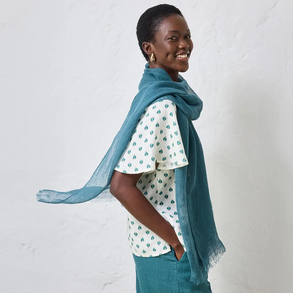 Heisenberg_FutureUse - Sciarpa estiva in lino - verde pepe