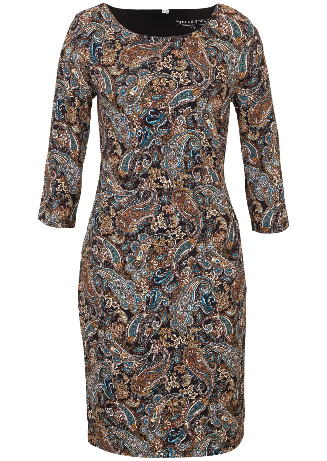 Abito in maglina con fantasia paisley, bonprix