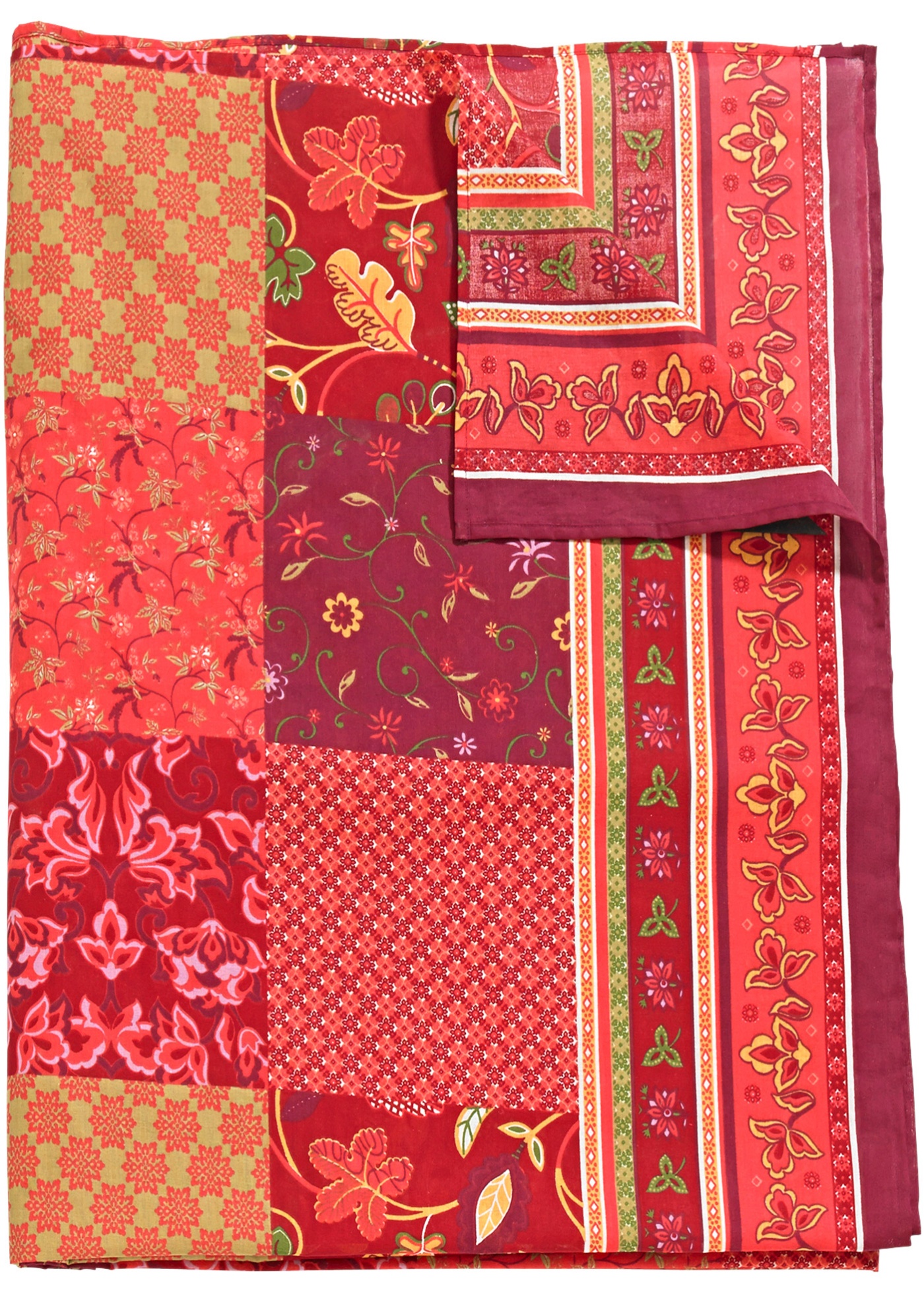 Telo arredo in fantasia patchwork (Rosso) - bpc living bonprix collection
