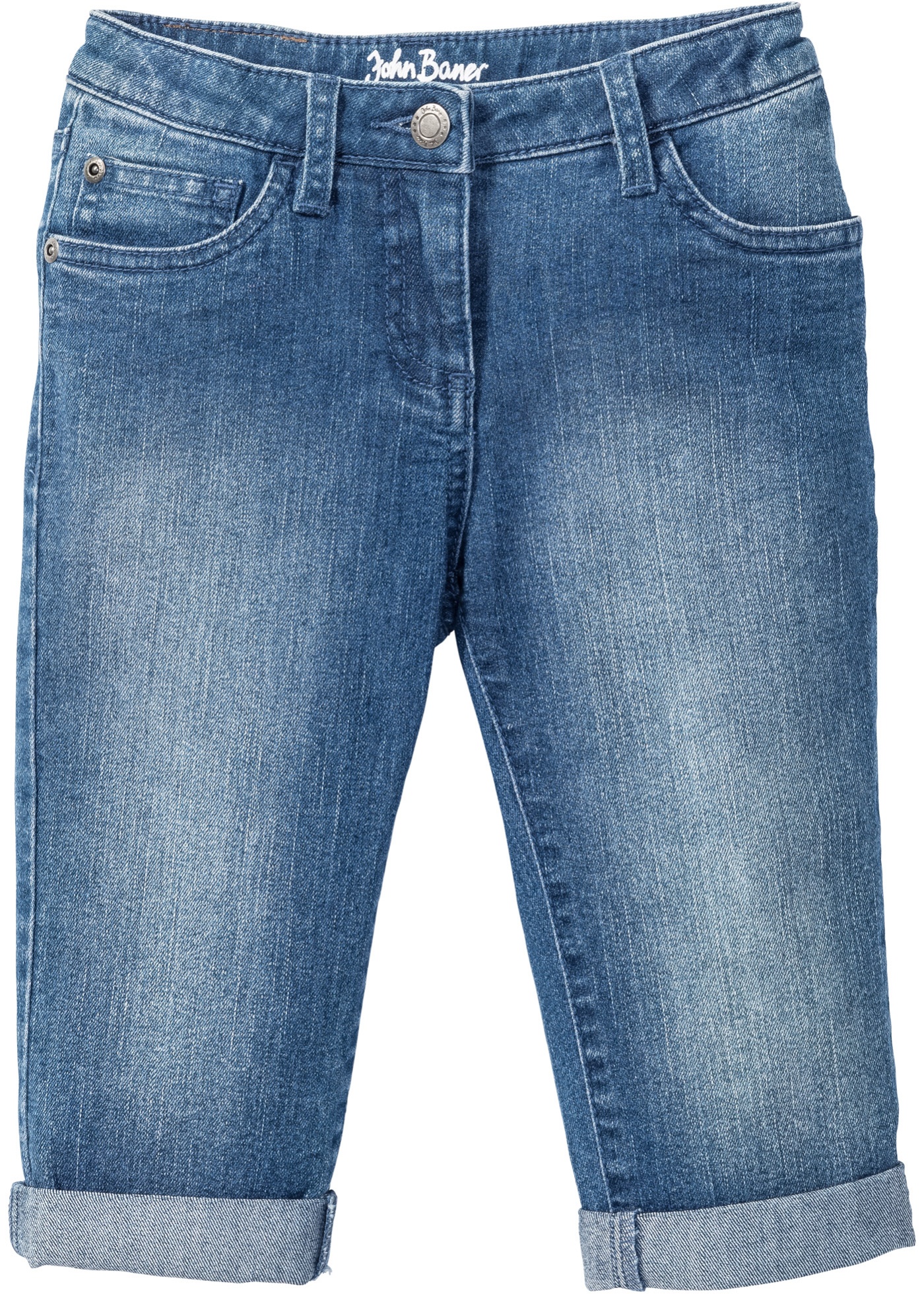 Jeans a pinocchietto con risvolto (Blu) - John Baner JEANSWEAR