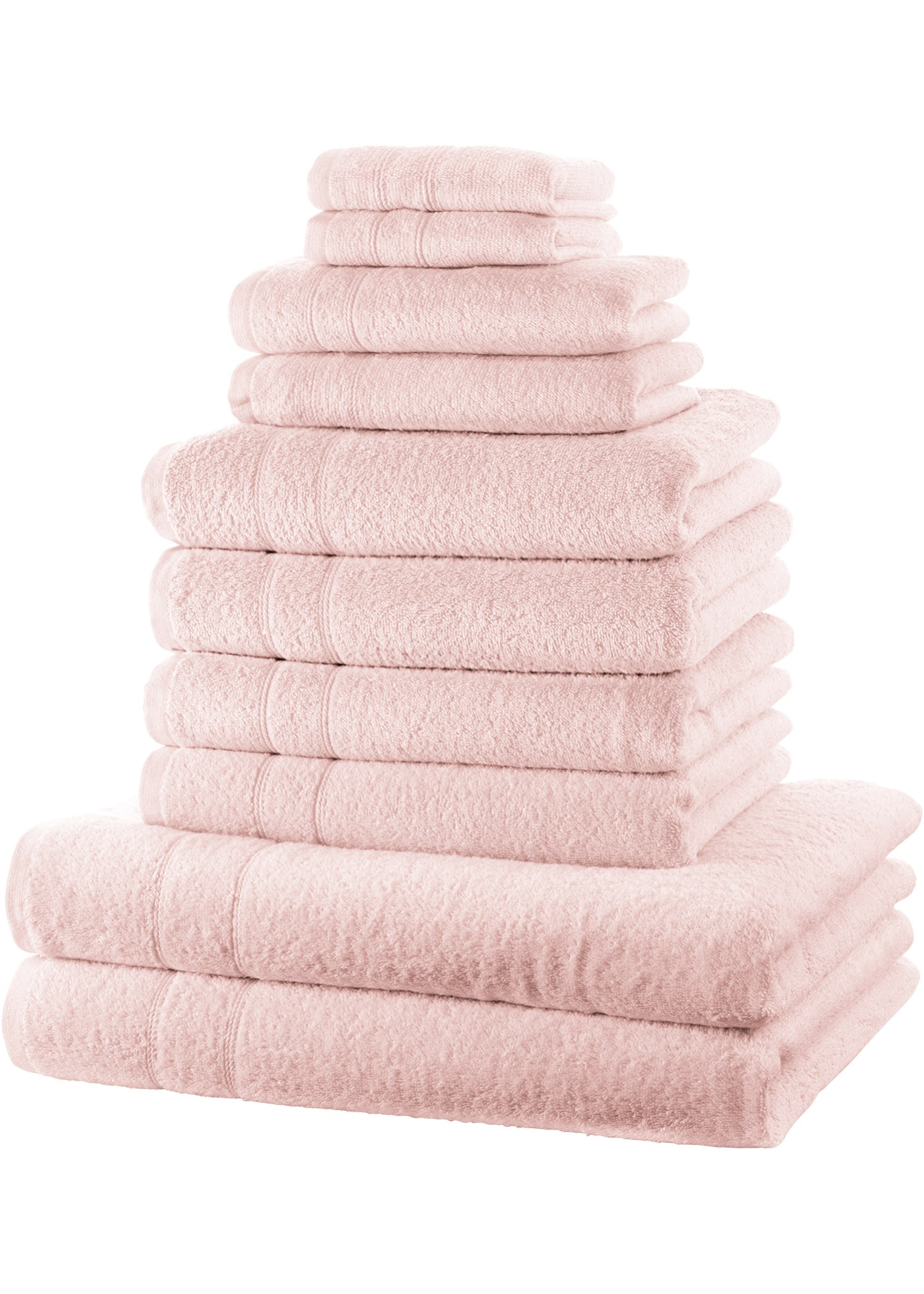 Set asciugamani  (set 10 pezzi) (rosa) - bpc living bonprix collection
