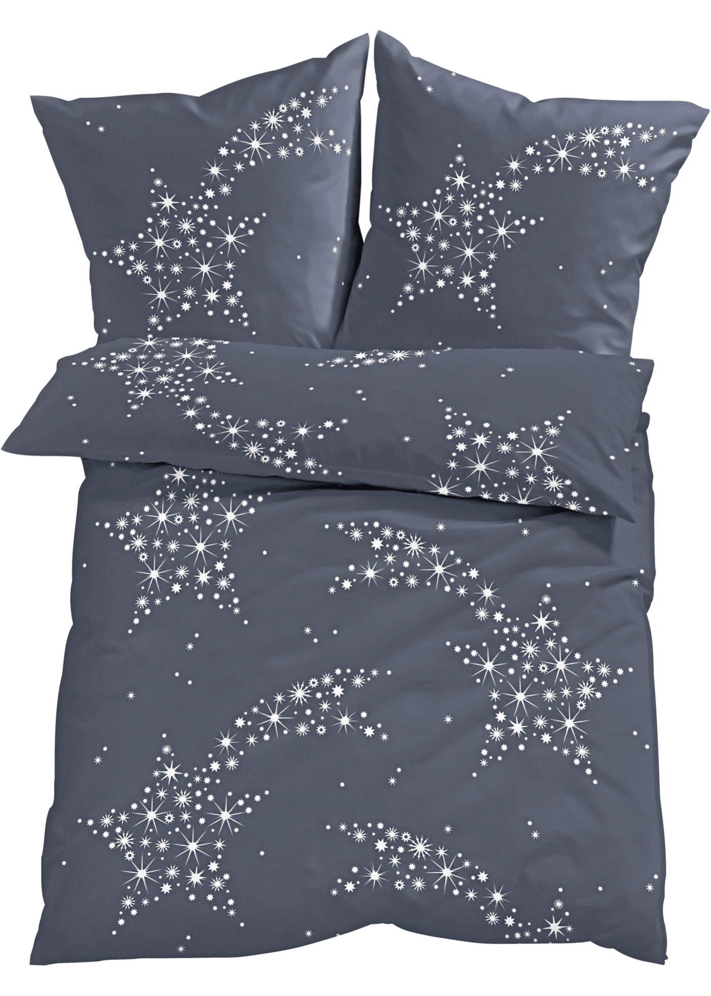 Biancheria da letto con stelle comete (Grigio) - bpc living bonprix collection