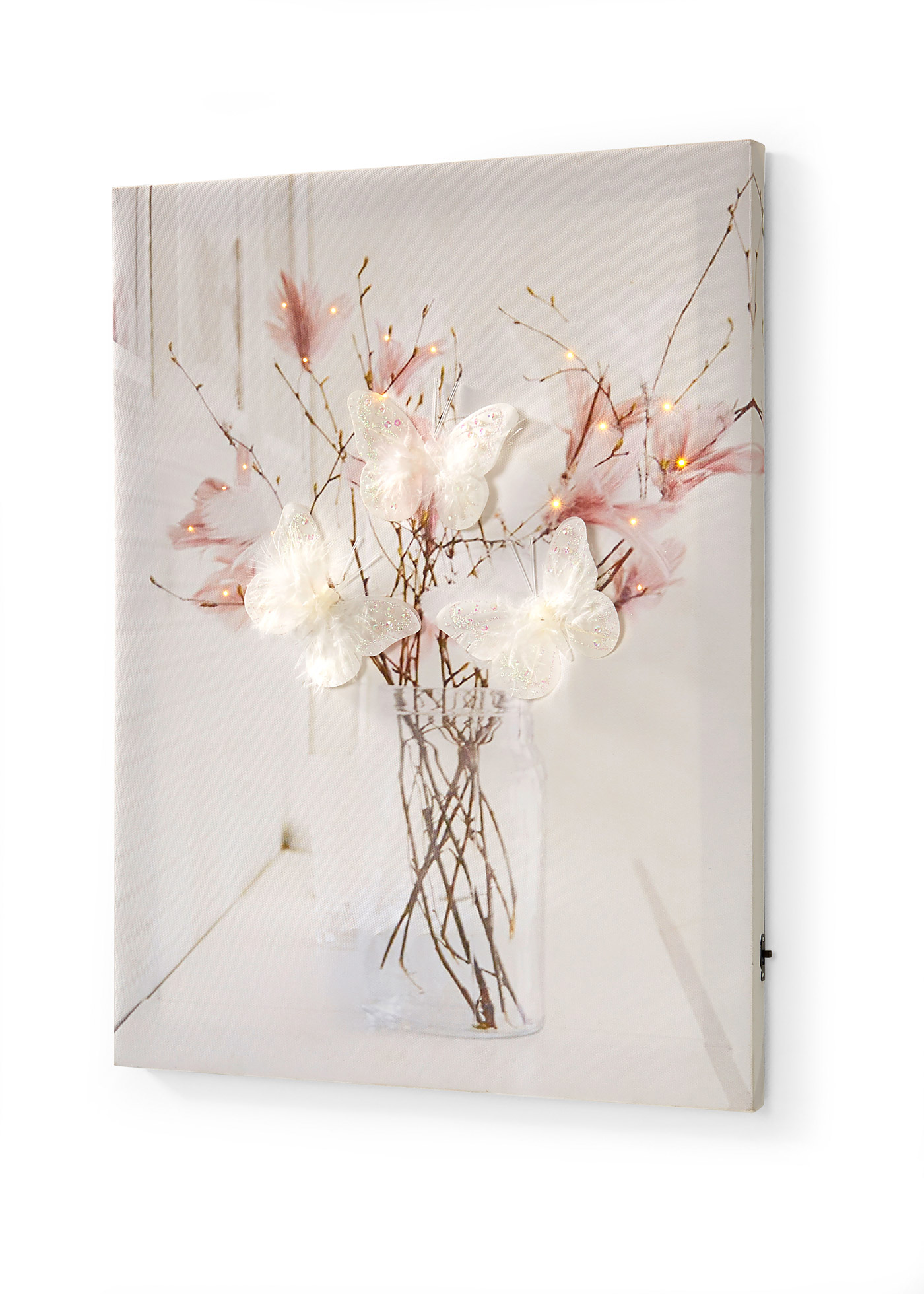 Quadro a LED con farfalle (Bianco) - bpc living bonprix collection