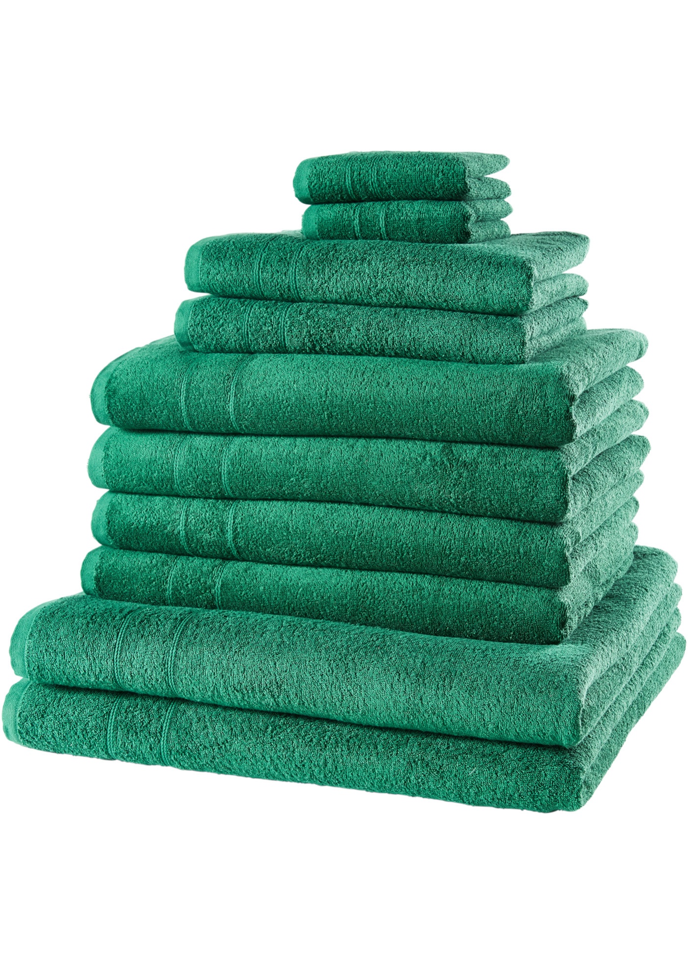 Set asciugamani  (set 10 pezzi) (Verde) - bpc living bonprix collection