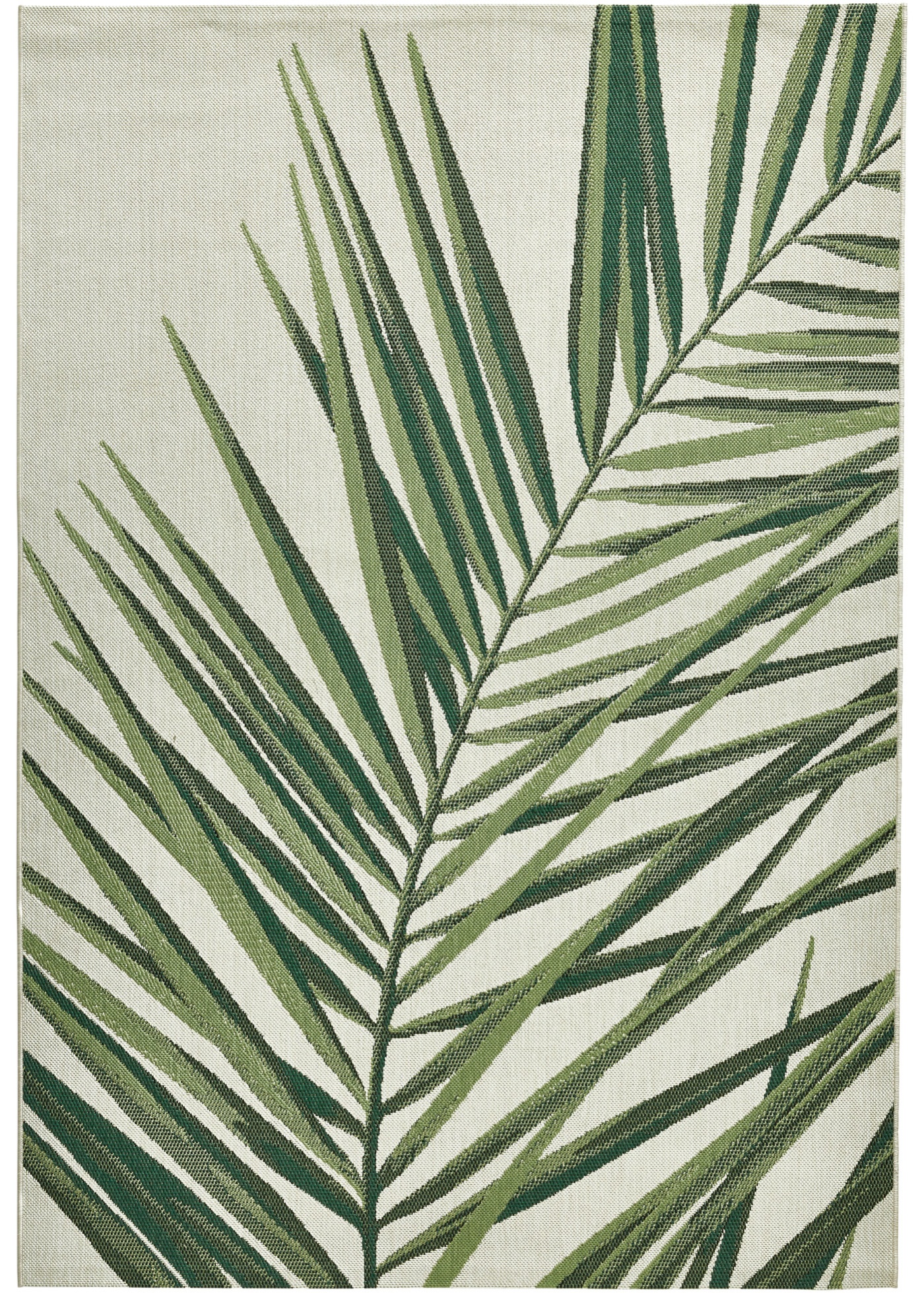 Tappeto da interno ed esterno con foglia di palma (Verde) - bpc living bonprix collection