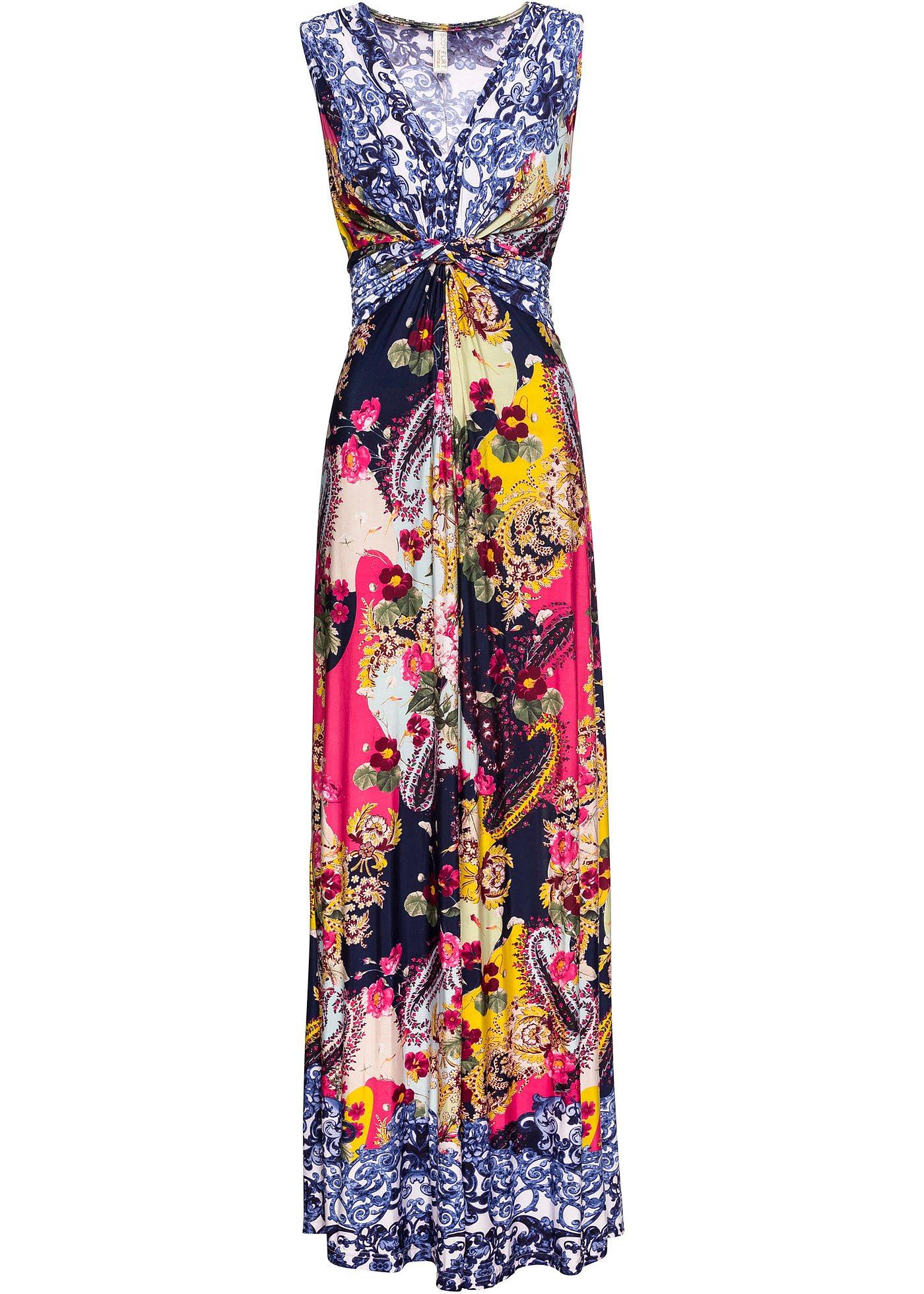Abito lungo fantasia (Blu) - BODYFLIRT boutique