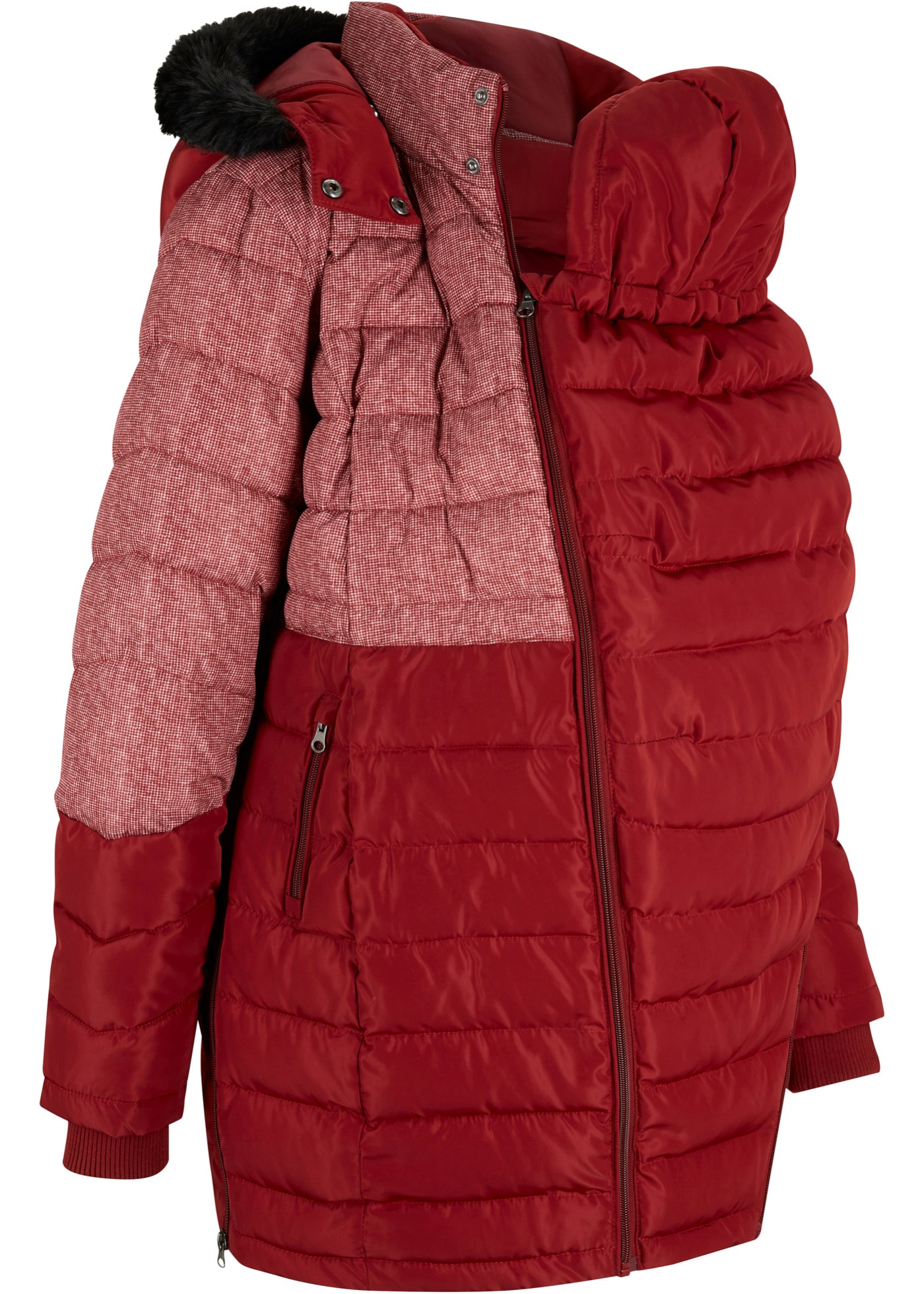 Giubbotto invernale prémaman con porta-bimbo (Rosso) - bpc bonprix collection