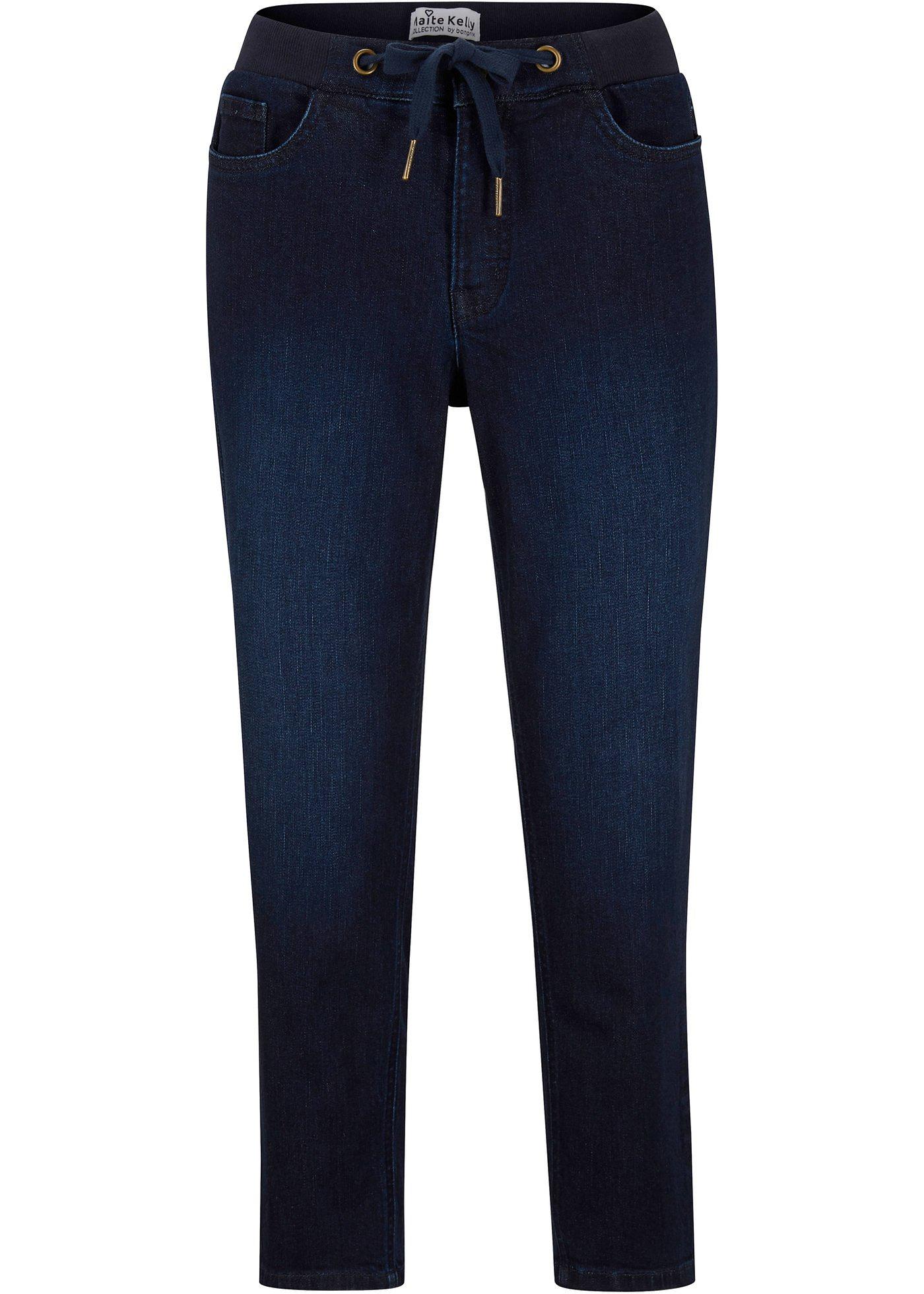 Jeans elasticizzati con cinta a costine Maite Kelly (Blu) - bpc bonprix  collection € 29.99 Cashback 0.68€ | Buybuyfree