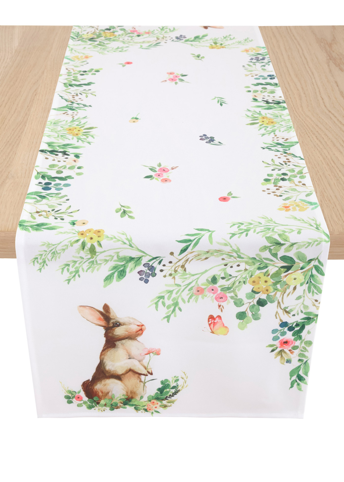 Runner tavolo stampato con coniglietti (Bianco) - bpc living bonprix collection