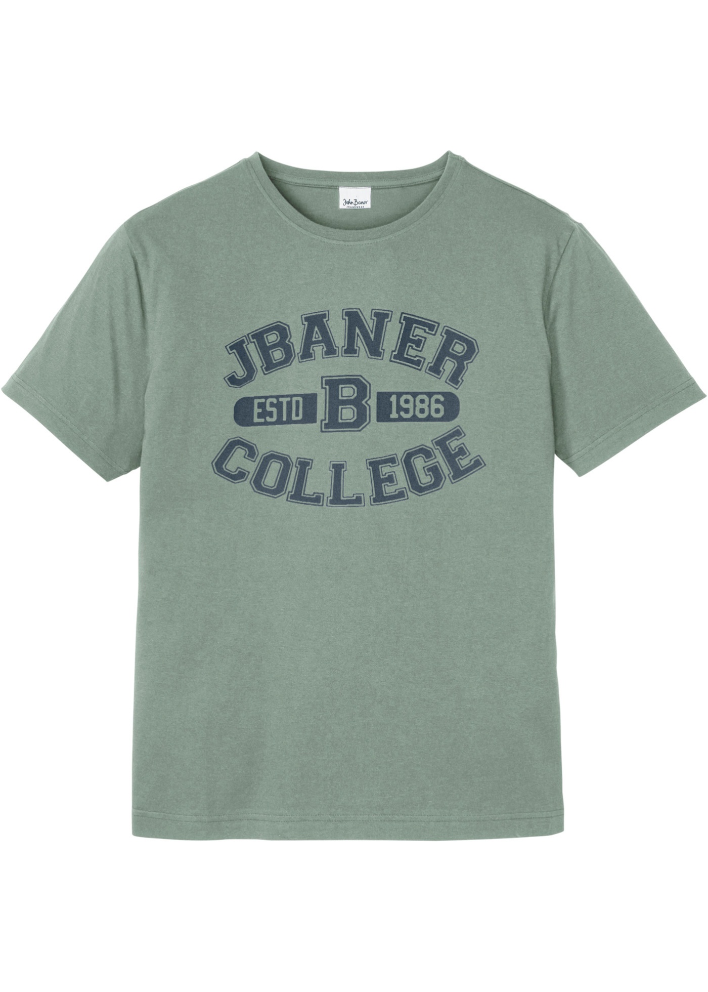 T-shirt in cotone biologico Cradle to Cradle Certified™ Silber (Verde) - John Baner JEANSWEAR