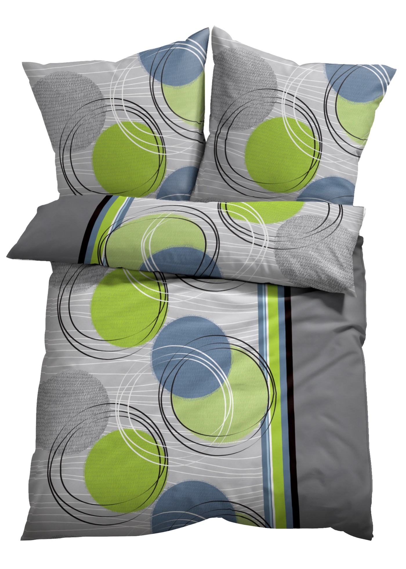 Biancheria da letto con cerchi (Verde) - bpc living bonprix collection