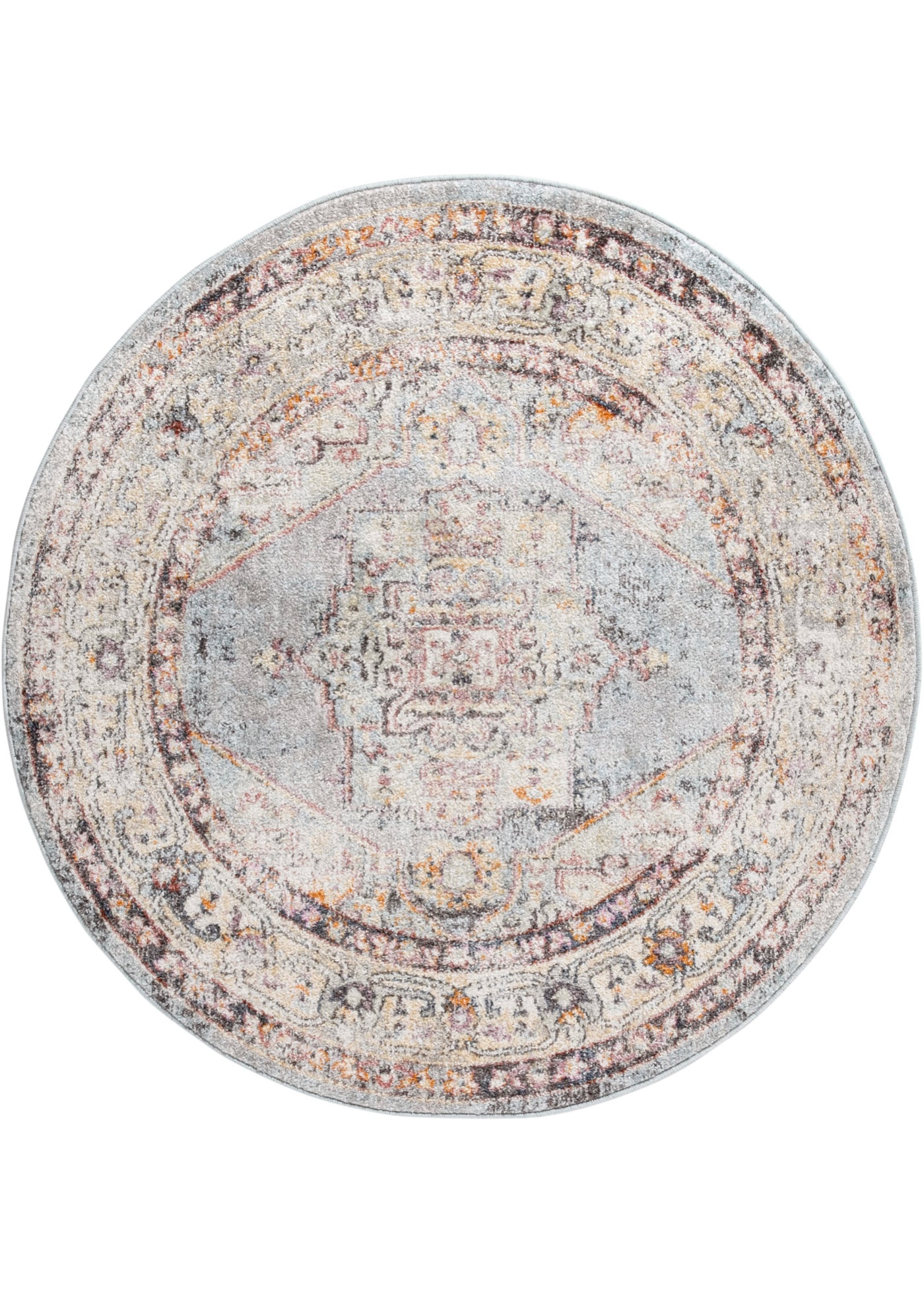 Tappeto rotondo con motivi orientali (Beige) - bpc living bonprix collection