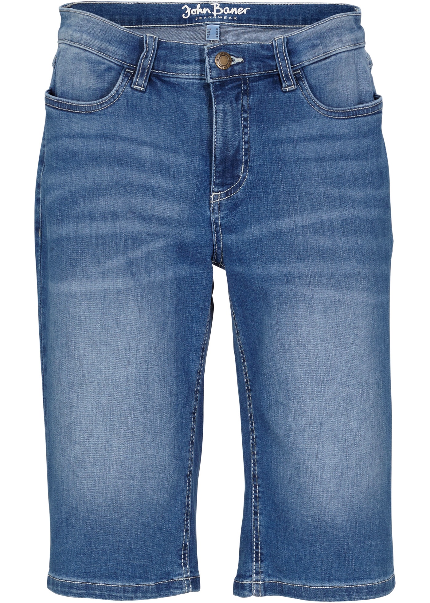 Bermuda di jeans elasticizzati comfort (Blu) - John Baner JEANSWEAR