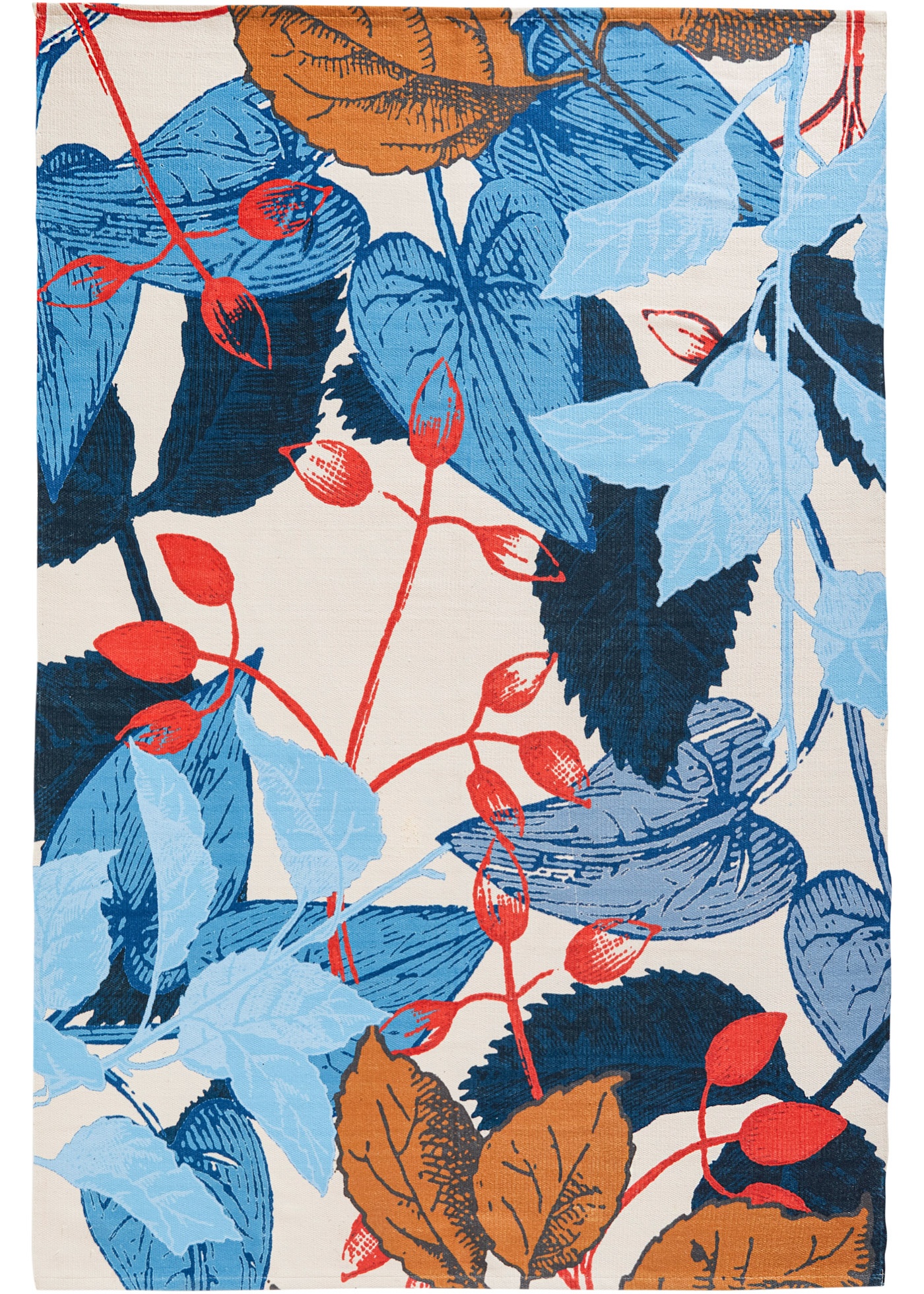 Tappeto da interno ed esterno con foglie (Blu) - bpc living bonprix collection