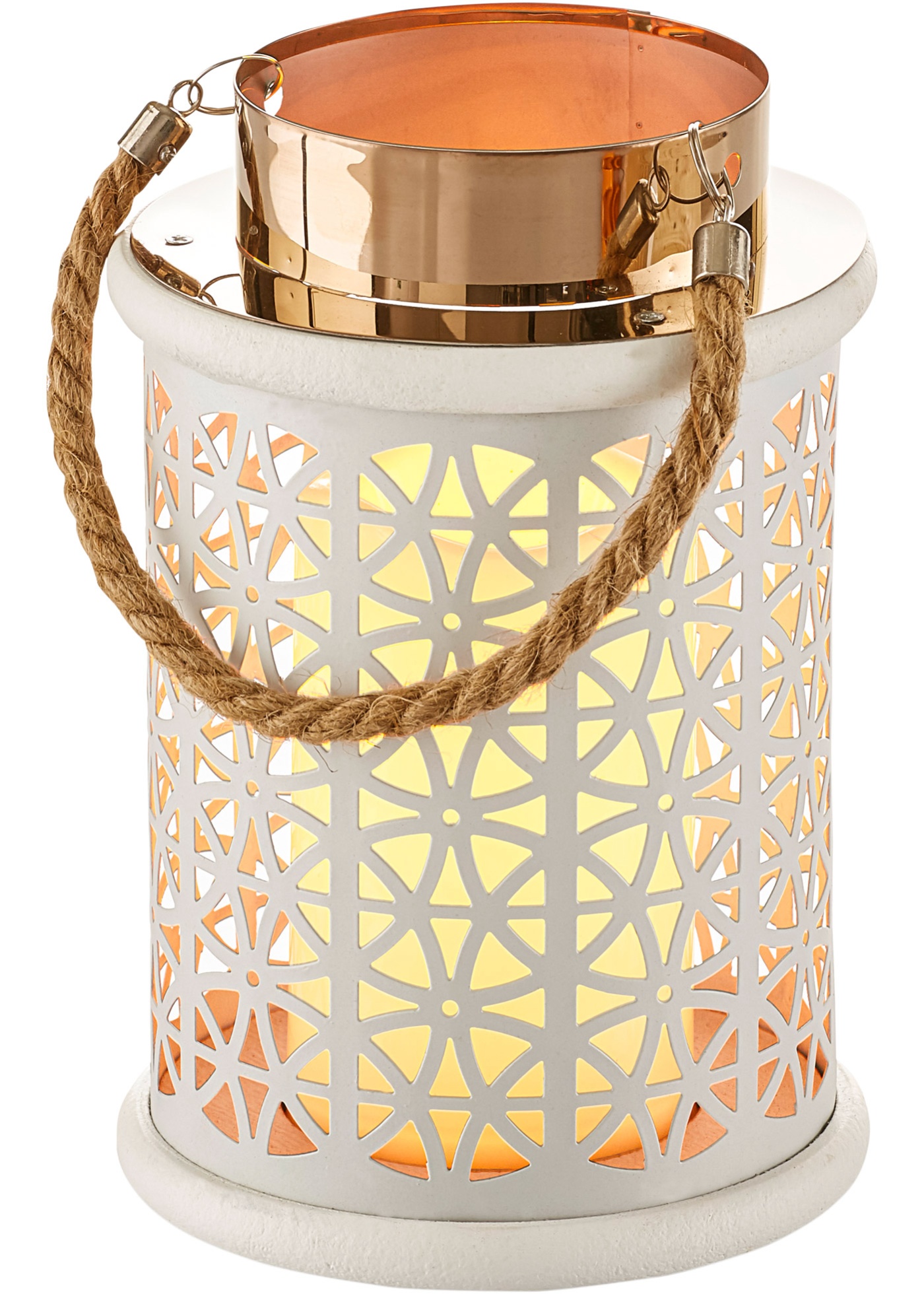 Lanterna con candela LED (Bianco) - bpc living bonprix collection