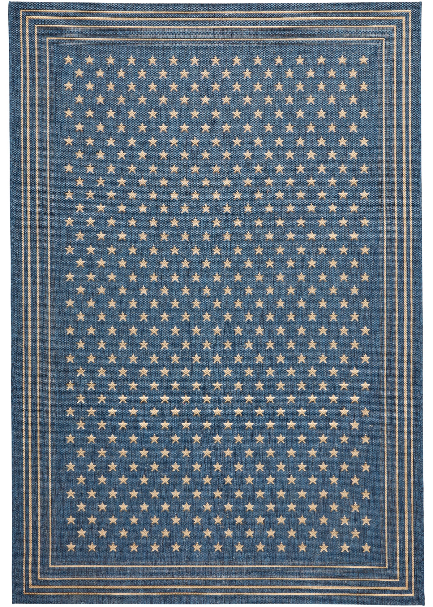 Tappeto da interno ed esterno con stelle e bordura (Blu) - bpc living bonprix collection
