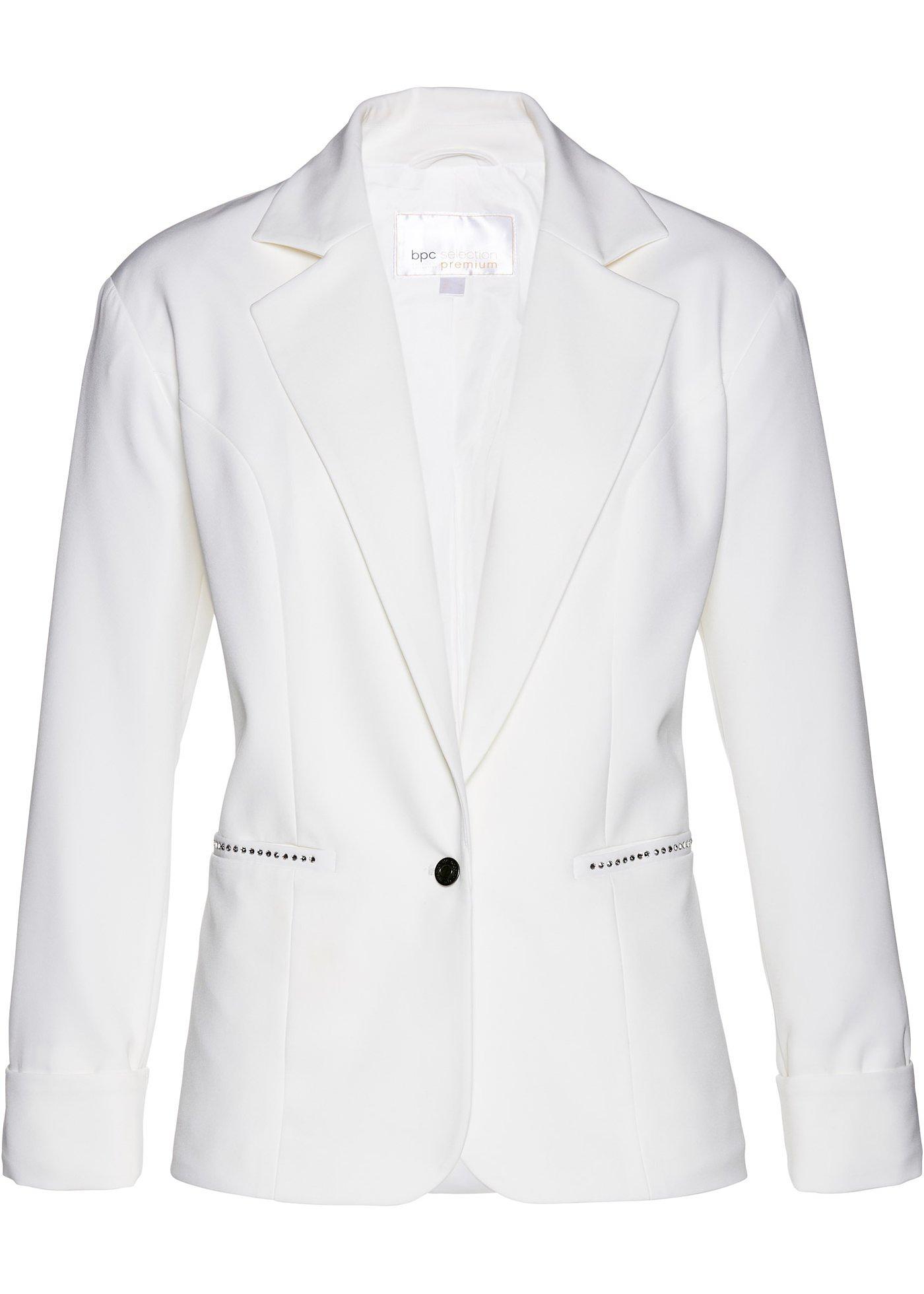 Blazer con cristalli Swarovski® (Bianco) - bpc selection premium