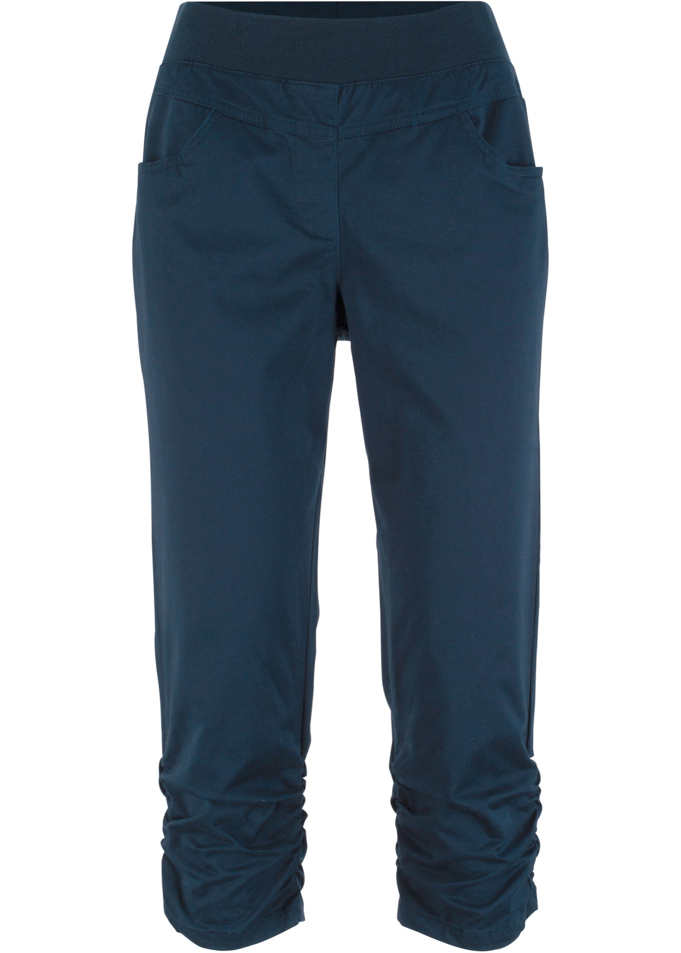 Pantaloni capri con arricciature (Blu) - bpc bonprix collection
