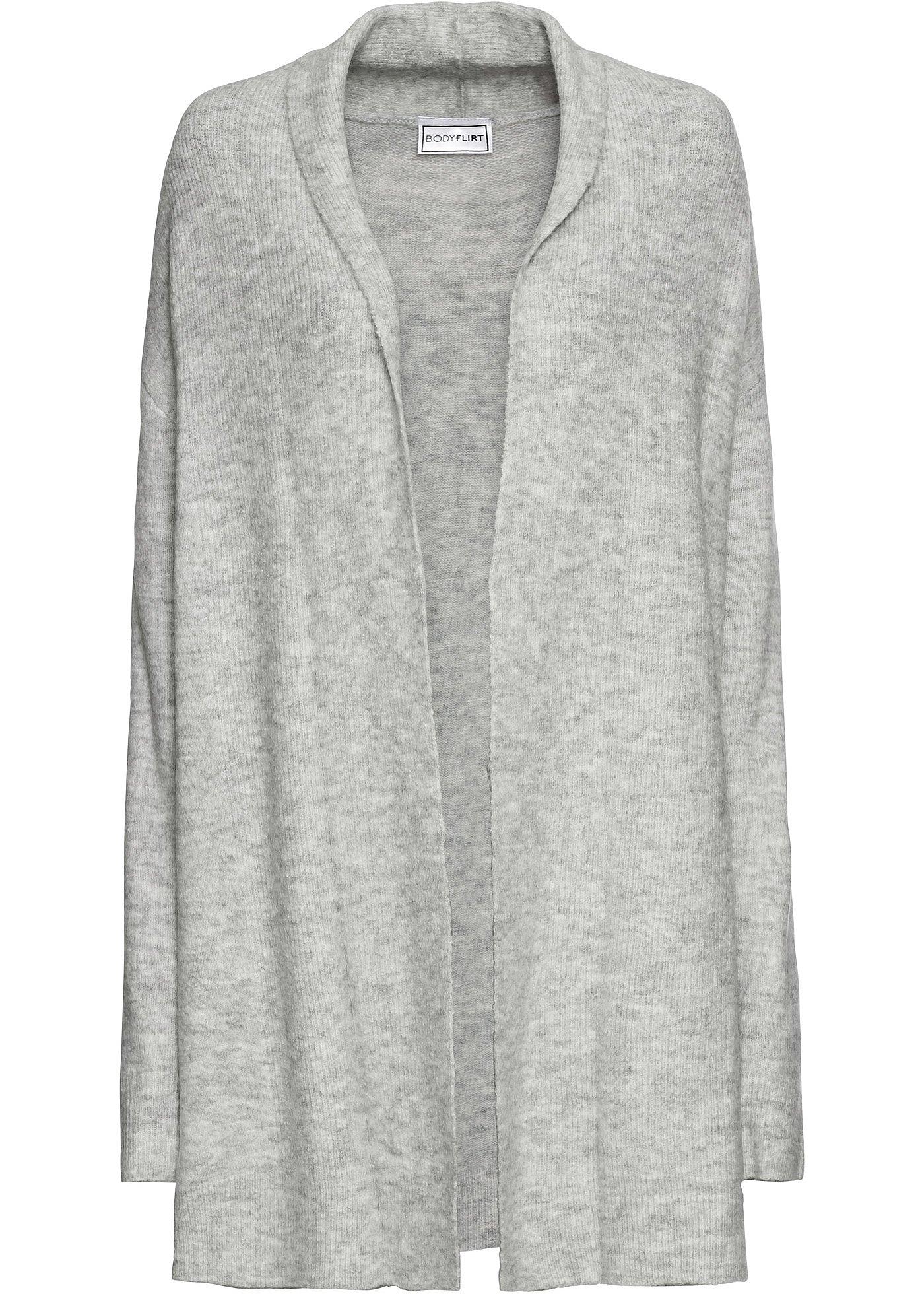 Cardigan lungo con collo a scialle