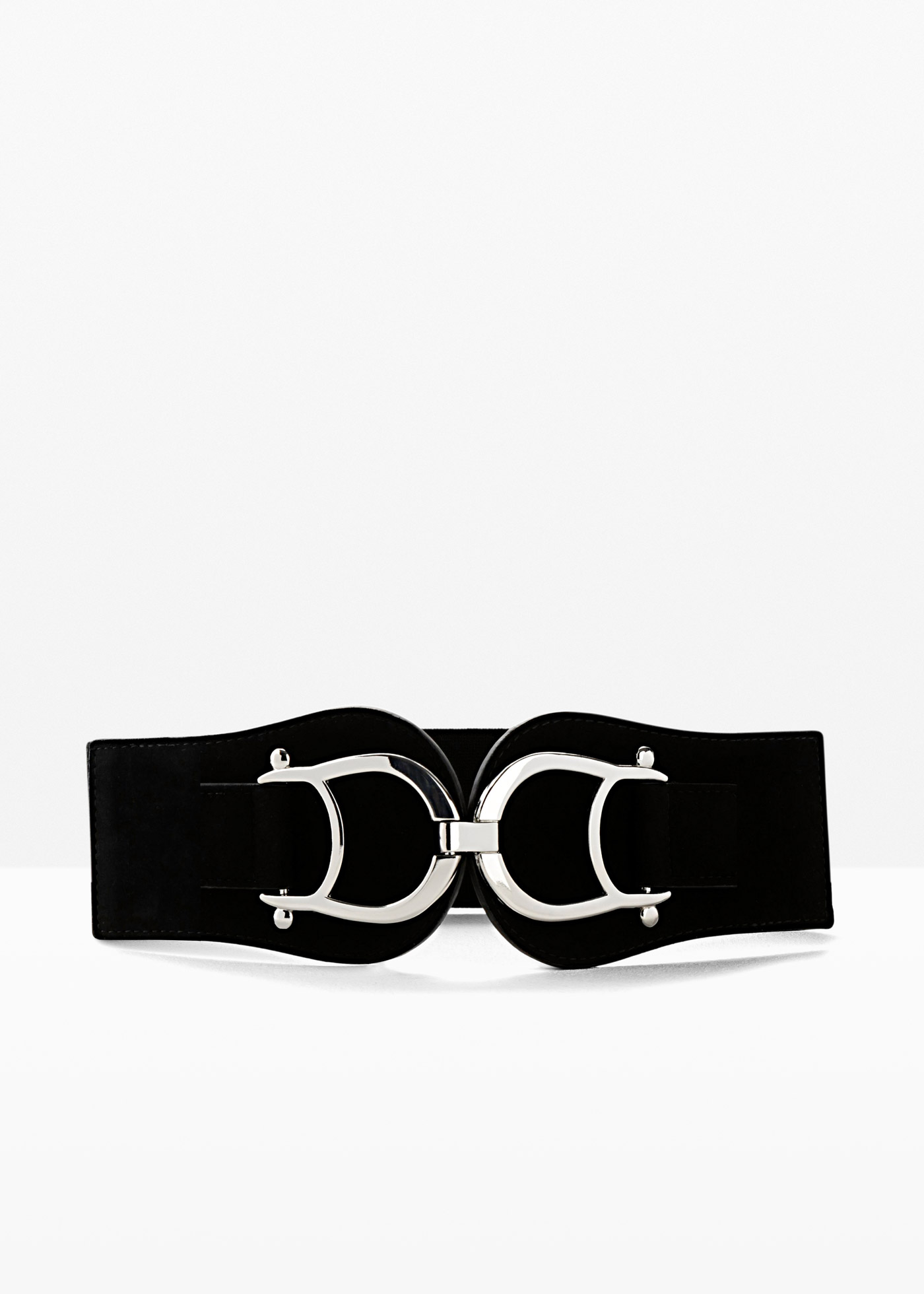 Cintura elasticizzata con fibbia grande (Nero) - bpc bonprix collection