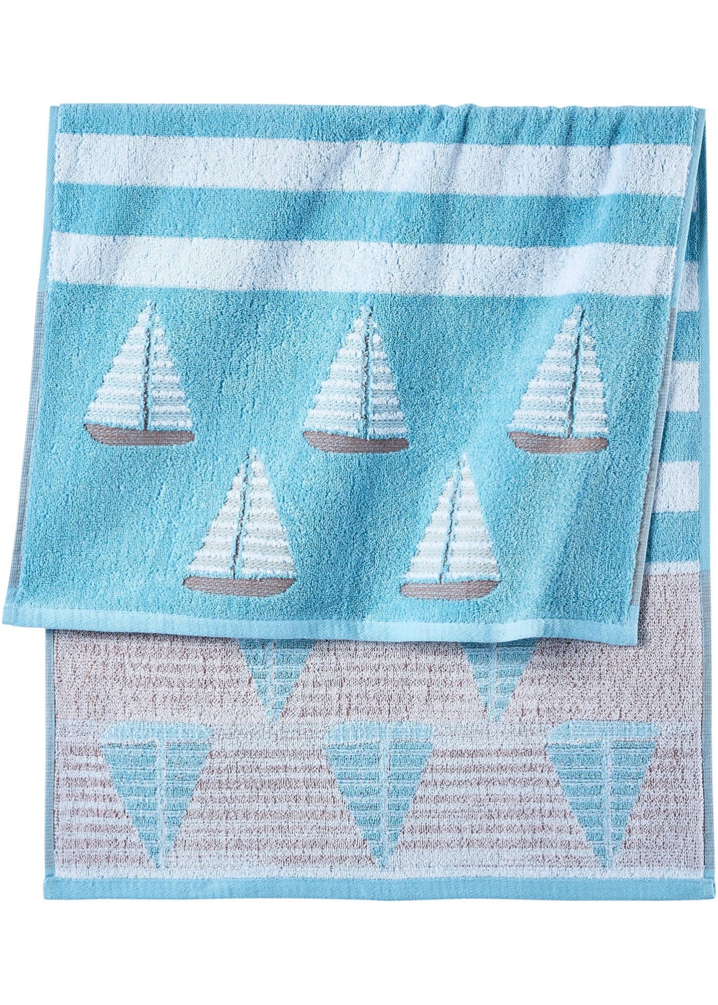 Asciugamano con barche (Blu) - bpc living bonprix collection