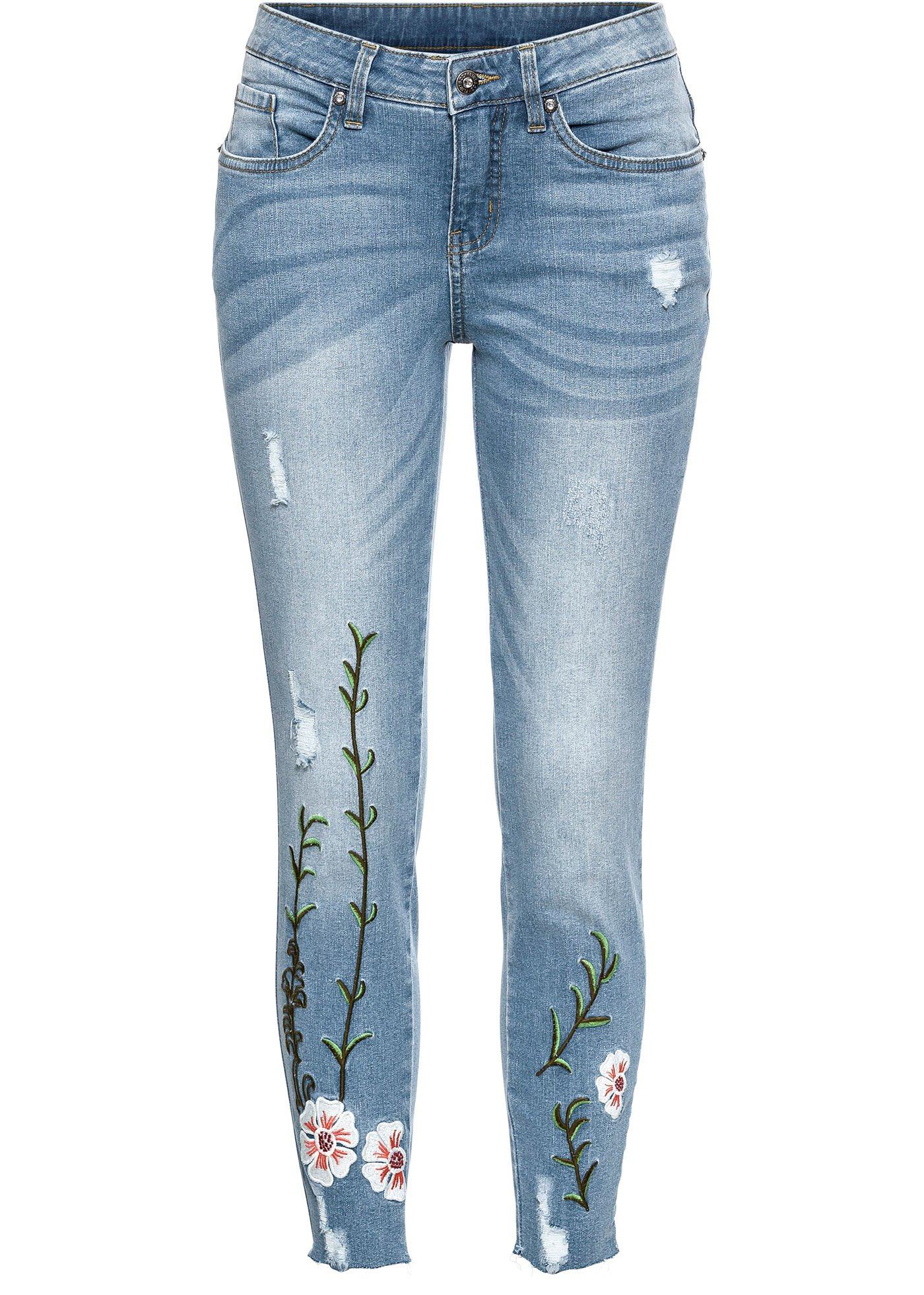 Jeans Per Bambina 3-7 Anni - Denim Morbido Con Ricami, Taglio Comodo, Per Tutti I Giorni E Occasioni Speciali - Foto 2